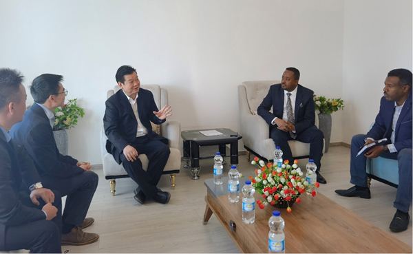 集团公司董事长王元旦一行访问埃塞俄比亚建设集团